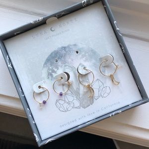Luna Norte 14K Plated Brass Earrings
